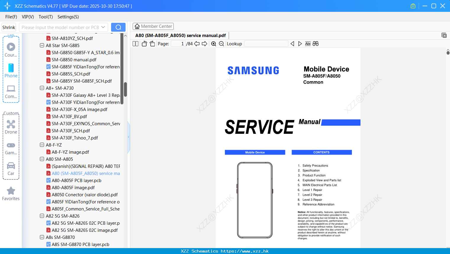 Samsung A80 (SM-A805F_A8050) Service Manual